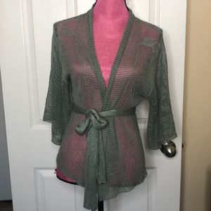 Anthropologie moth wrap sweater Sz Xs